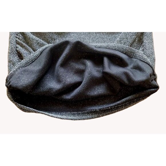 Divided Dress Small Long Sleeve Ruched Sides Sparkle Party - Picture 7 of 12